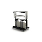 Bon Chef NX-FT Storage Cart, 6 Frames 6 Panels, Black