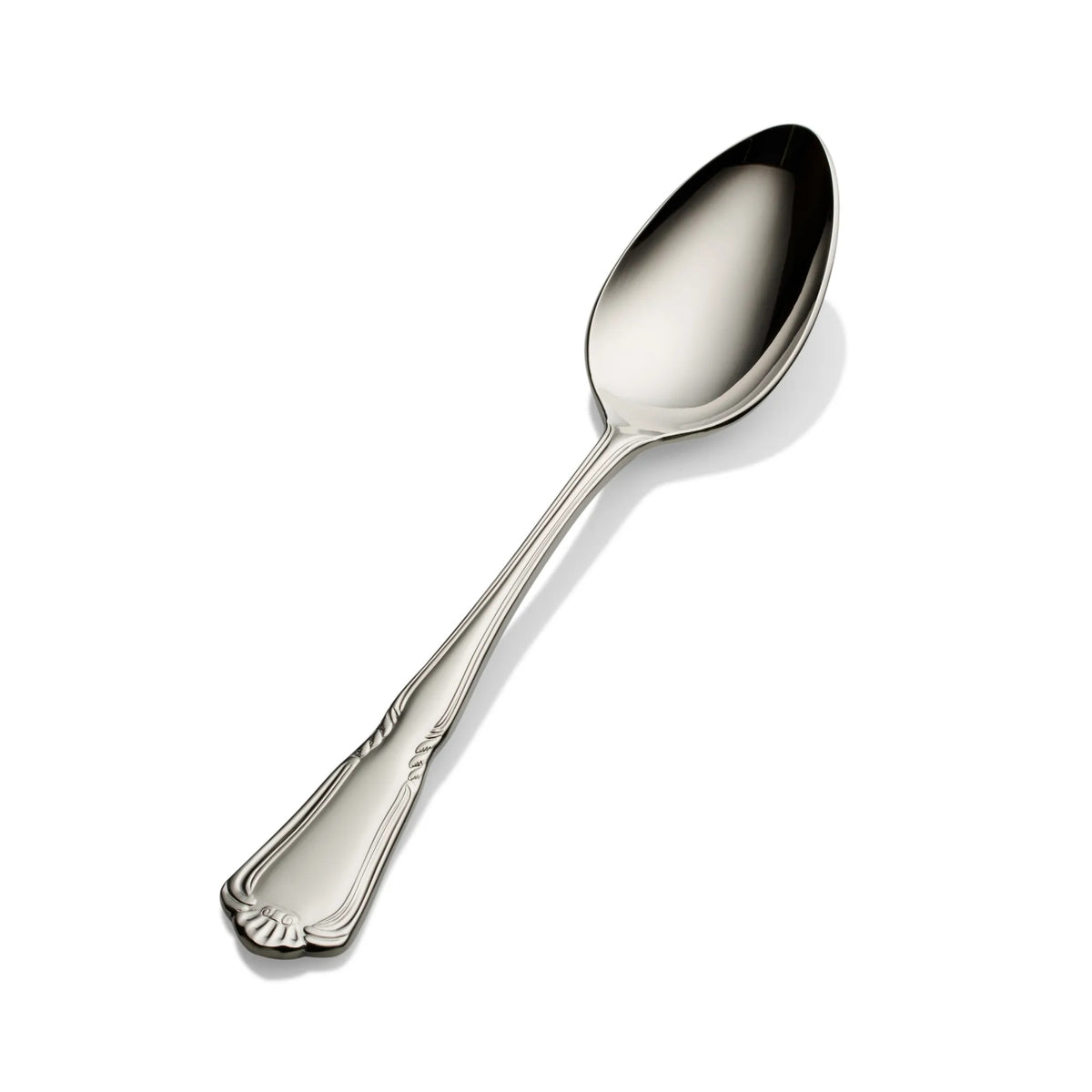 Bon Chef Sorento Stainless Steel Teaspoon, Silver, 12/Case - 7 1/2" 18/10 Soup Dessert Spoon
