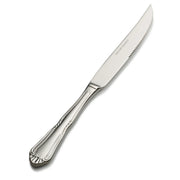 Bon Chef Sorento Stainless Steel Teaspoon, Silver, 12/Case - 10" 13/0 European Solid Handle Steak Knife