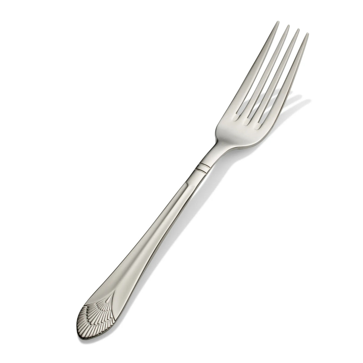 Bon Chef Nile Stainless Steel Teaspoon, Silver, 12/Case - 8 5/8" 18/10 European Size Dinner Fork