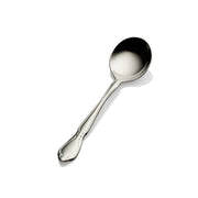 Bon Chef Queen Anne Stainless Steel Teaspoon, Silver, 12/Case - 6 1/4" 18/10 Extra Heavy Weight Bouillon Spoon