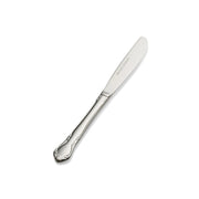 Bon Chef Queen Anne Stainless Steel Teaspoon, Silver, 12/Case - 6 15/16" 13/0 European Size Solid Handle Butter Knife