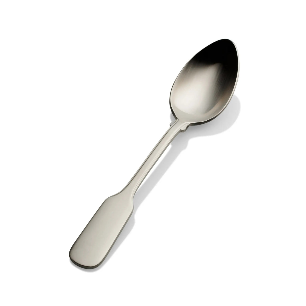Bon Chef Liberty Stainless Steel Teaspoon, Silver, 12/Case - 7 9/16" 18/10 Extra Heavy Weight Soup Dessert Spoon