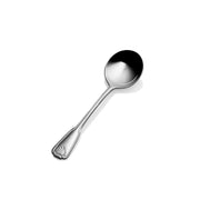 Bon Chef Shell Stainless Steel Teaspoon, Silver, 12/Case - 6 5/16" 18/10 Extra Heavy Weight Bouillon Spoon