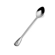 Bon Chef Shell Stainless Steel Teaspoon, Silver, 12/Case - 7 5/8" 18/10 Extra Heavy Weight Iced Tea Spoon