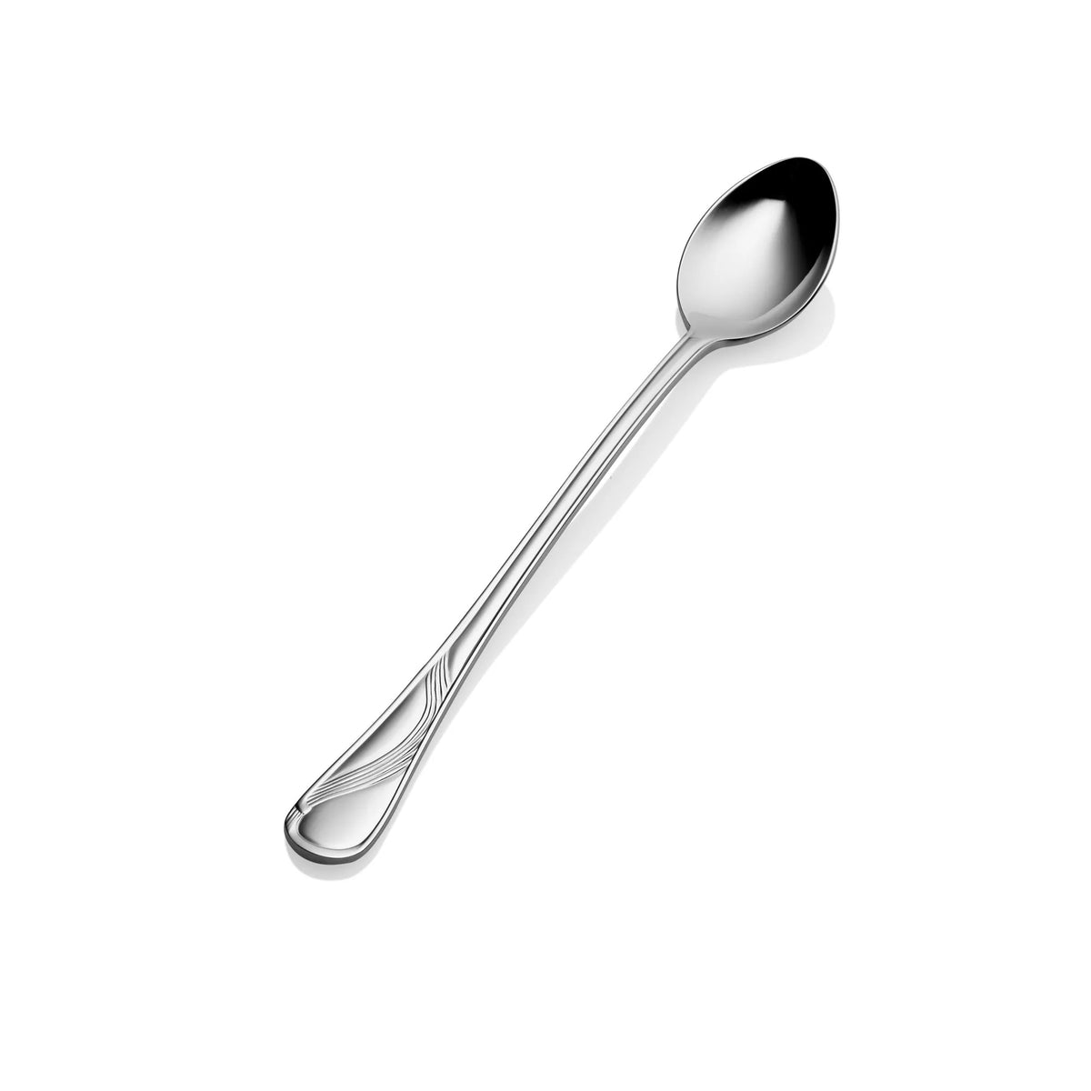 Bon Chef Wave Stainless Steel Teaspoon, Silver, 12/Case - 7 11/16"