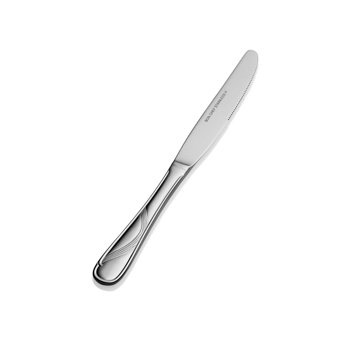 Bon Chef Wave Stainless Steel Teaspoon, Silver, 12/Case - 8"