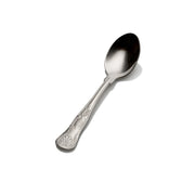 Bon Chef Kings Stainless Steel Teaspoon, Silver, 12/Case - 7 3/16" 18/10 Extra Heavy Weight Soup Dessert Spoon