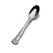 Bon Chef Kings Stainless Steel Teaspoon, Silver, 12/Case - 9 1/8" 18/10 Extra Heavy Weight Tablespoon Serving Spoon