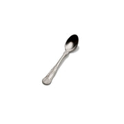 Bon Chef Kings Stainless Steel Teaspoon, Silver, 12/Case - 4 13/16" 18/10 Extra Heavy Weight Demitasse Spoon