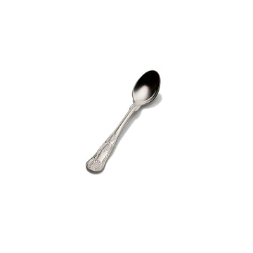 Bon Chef Kings Stainless Steel Teaspoon, Silver, 12/Case - 4 13/16" 18/10 Extra Heavy Weight Demitasse Spoon