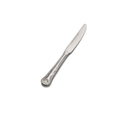Bon Chef Kings Stainless Steel Teaspoon, Silver, 12/Case - 6 7/8" 13/0 European Size Solid Handle Butter Knife