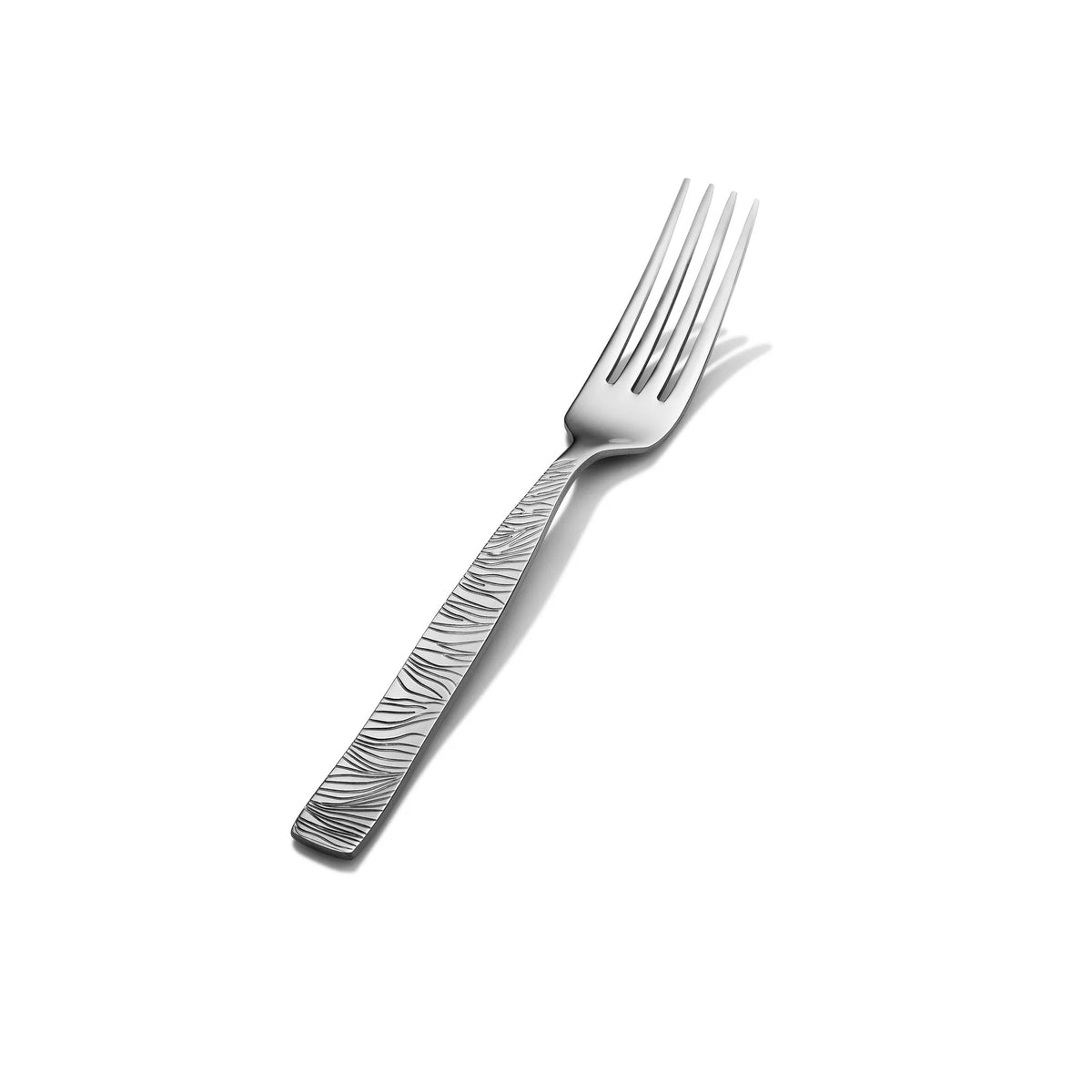 Bon Chef Safari Stainless Steel Teaspoon, Silver, 12/Case - 7 7/16" 18/10 Dinner Fork
