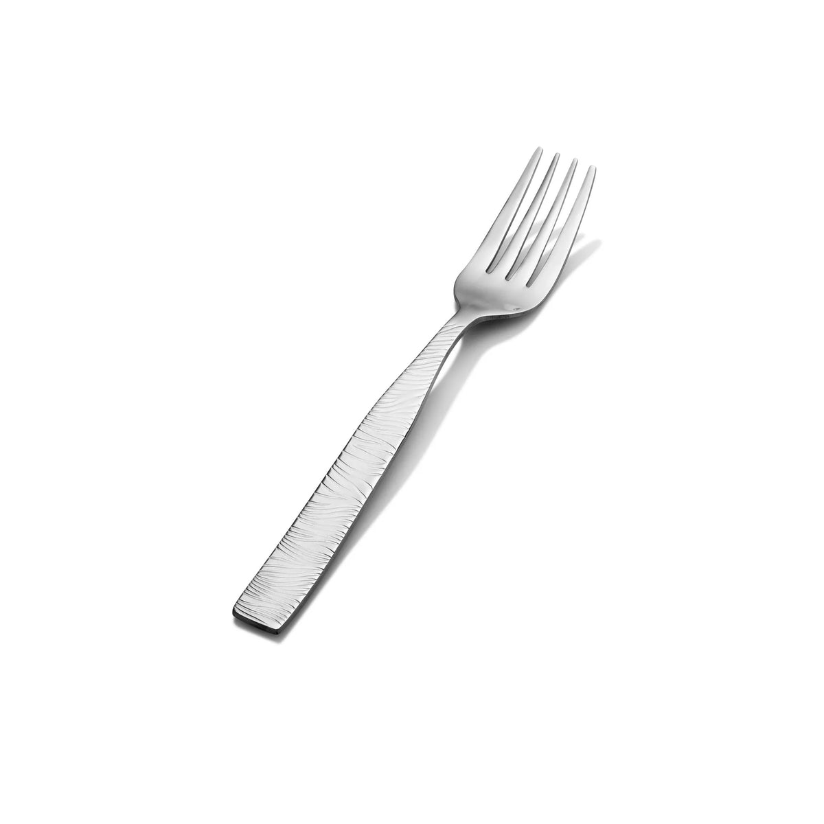 Bon Chef Safari Stainless Steel Teaspoon, Silver, 12/Case - 7 1/8" 18/10 Salad Dessert Fork