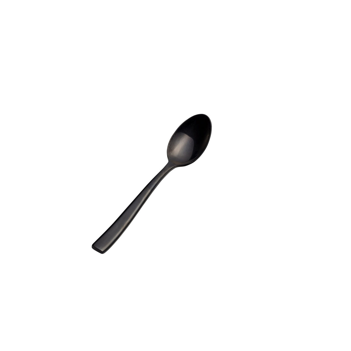 Bon Chef Manhattan Colored Stainless Steel Teaspoon, Black - 6 1/2"