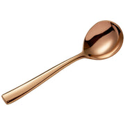 Bon Chef Manhattan Colored Stainless Steel Teaspoon, Rose Gold - 6 3/8"