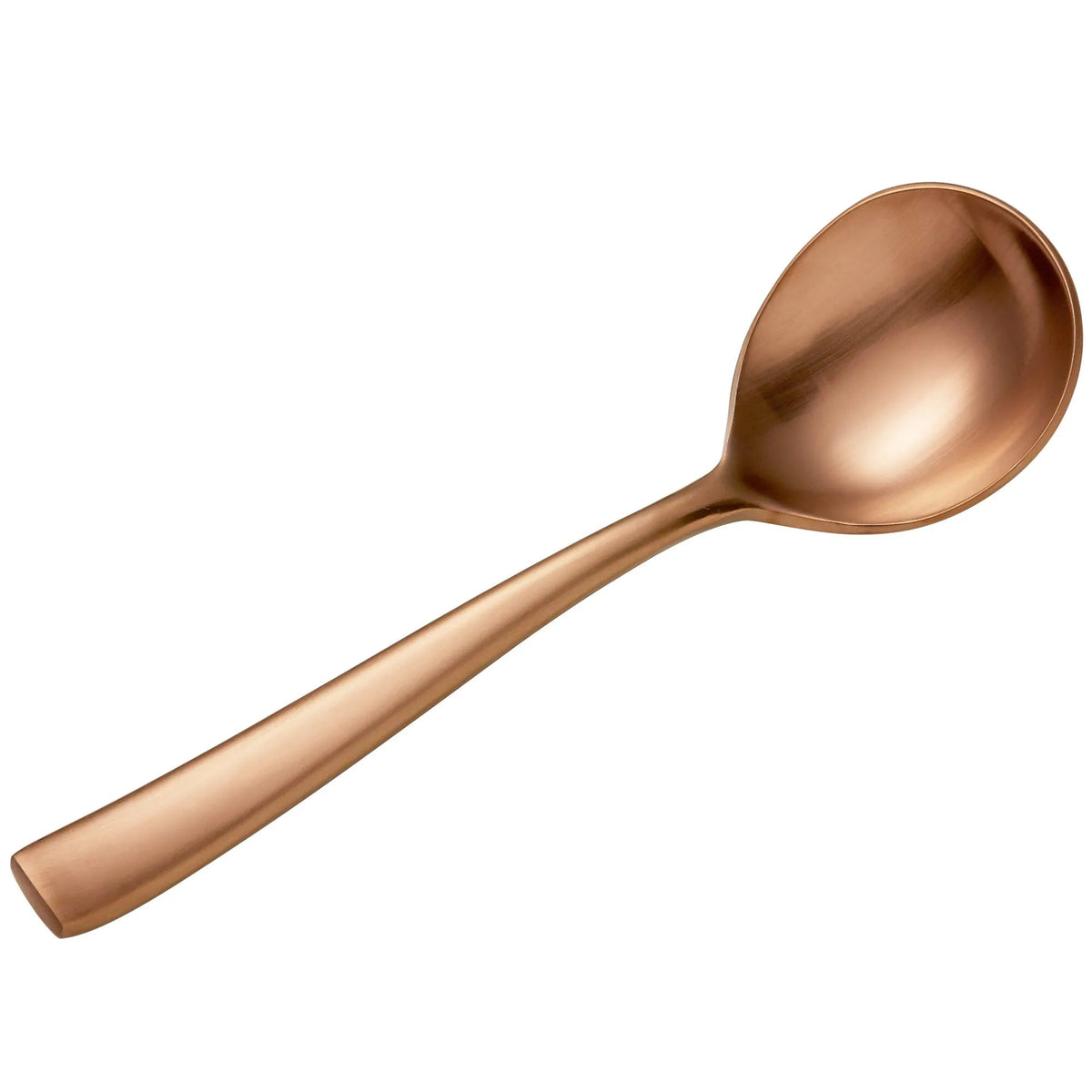Bon Chef Manhattan Colored Stainless Steel Teaspoon, Rose Gold - 6 3/8"