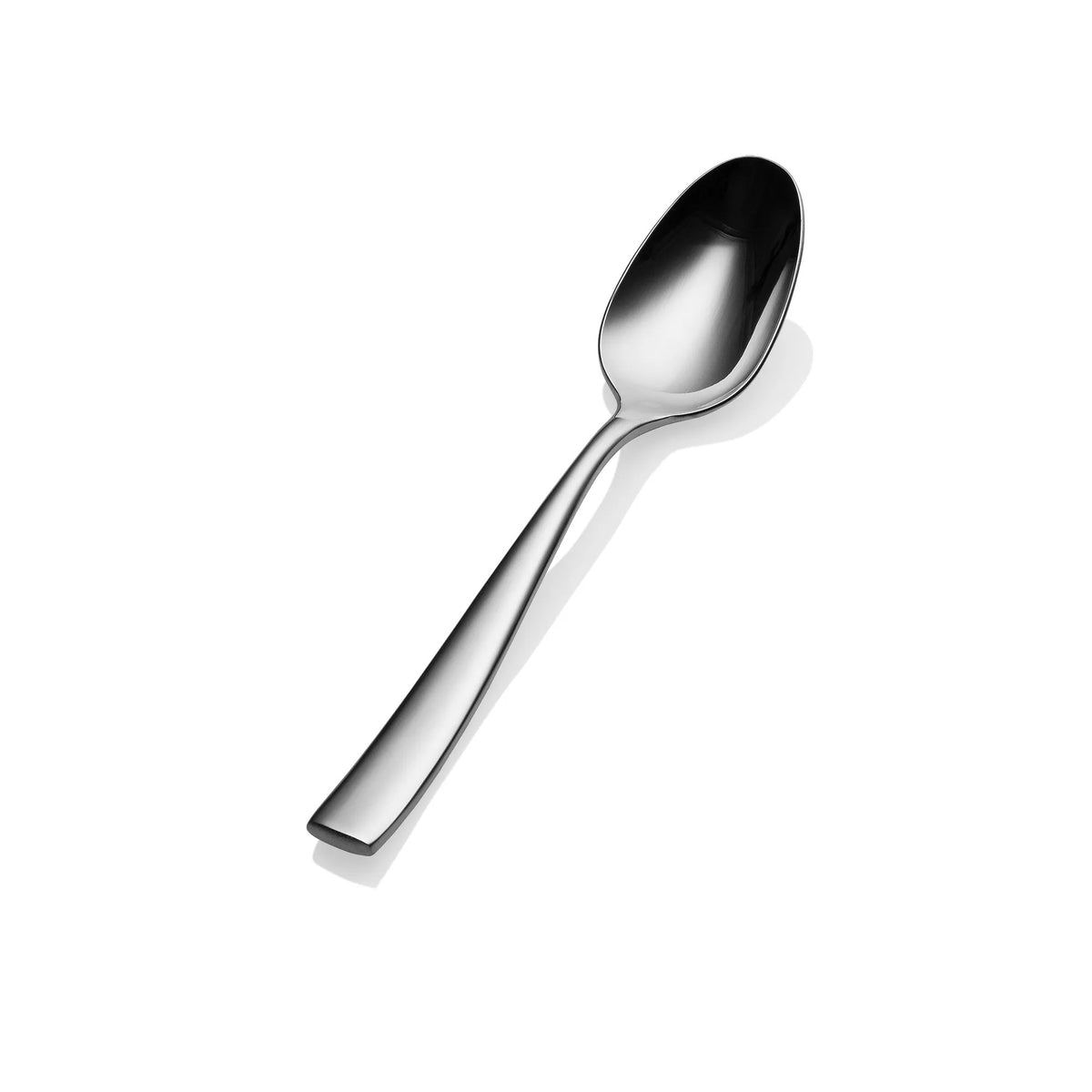 Bon Chef Manhattan Stainless Steel Teaspoon, Silver, 12/Case - 7 3/4" 18/10 Weight Soup Dessert Spoon