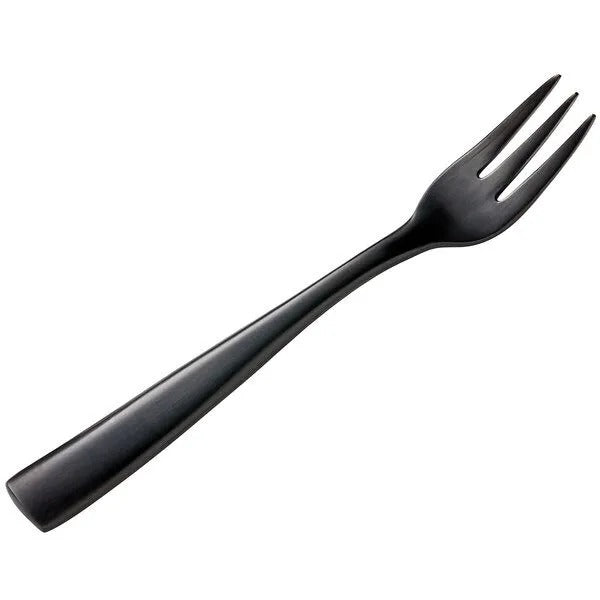 Bon Chef Manhattan Colored Stainless Steel Teaspoon, Black - 5 3/8"