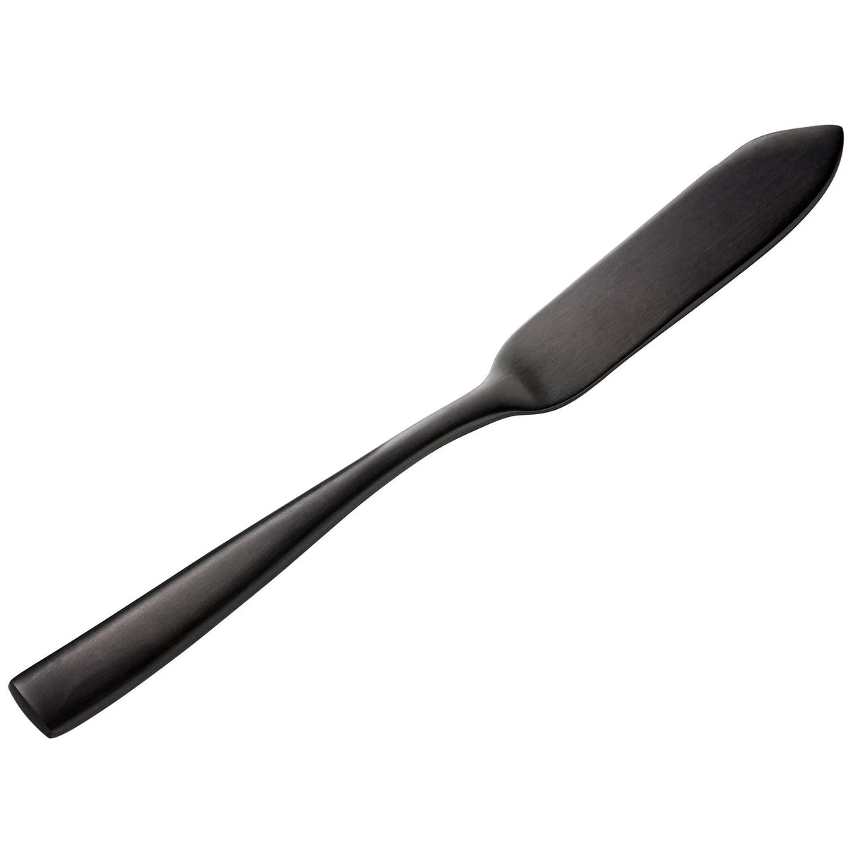 Bon Chef Manhattan Colored Stainless Steel Teaspoon, Black - 6 1/4"