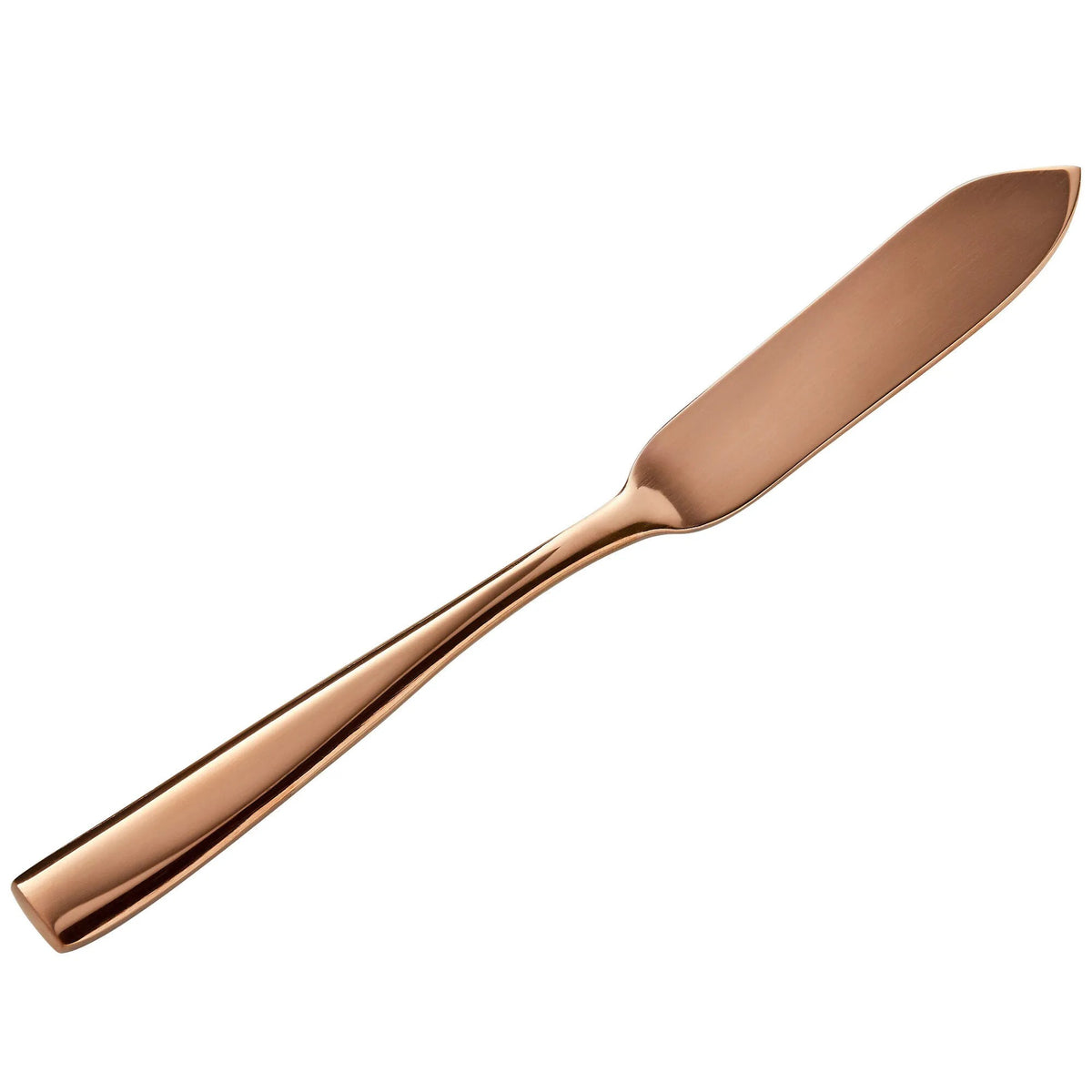 Bon Chef Manhattan Colored Stainless Steel Teaspoon, Rose Gold - 6 1/4"