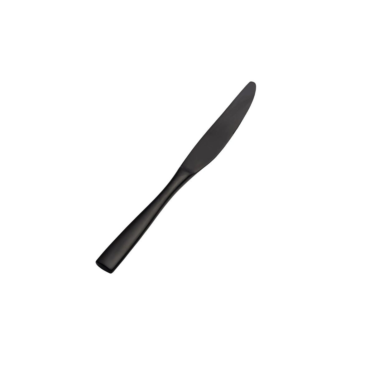 Bon Chef Manhattan Colored Stainless Steel Teaspoon, Black - 9"