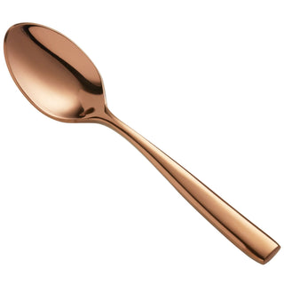 Bon Chef Manhattan Colored Stainless Steel Teaspoon, Rose Gold - 4 7/8"