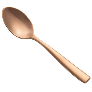 Bon Chef Manhattan Colored Stainless Steel Teaspoon, Rose Gold - 4 7/8"