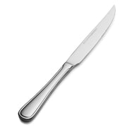 Bon Chef Tuscany Stainless Steel Teaspoon, Silver, 12/Case - 9 11/16" 13/0 European Size Solid Handle Steak Knife