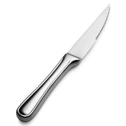 Bon Chef Tuscany Stainless Steel Teaspoon, Silver, 12/Case - 9 3/4" 13/0 Hollow Handle Gaucho Steak Knife