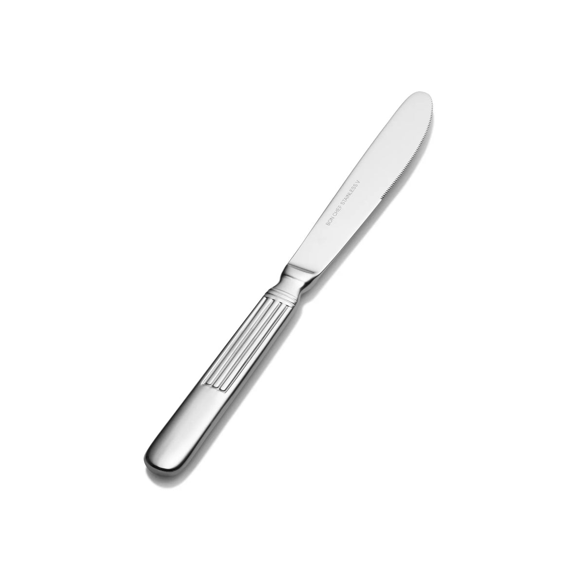 Bon Chef Apollo Stainless Steel Dinner Knife, Silver, 12/Case - 9 1/4"