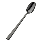 Bon Chef Roman Colored Stainless Steel Teaspoon, Black, 12/Case - 7 1/4" 18/10 Iced Tea Spoon
