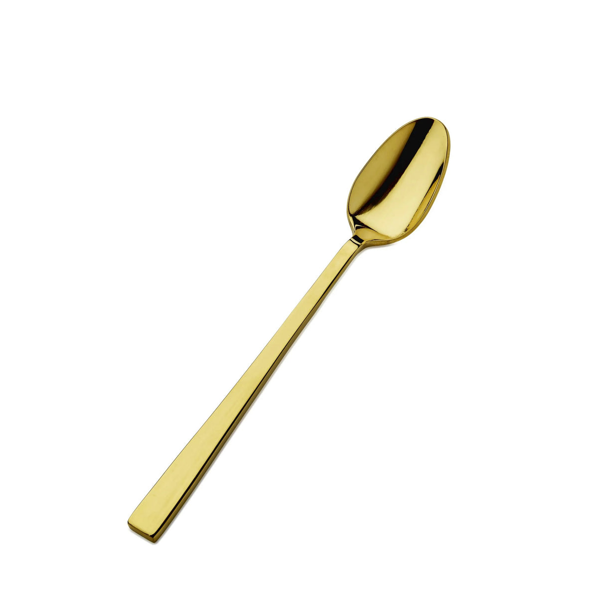Bon Chef Roman Colored Stainless Steel Teaspoon, Gold, 12/Case - 7 1/4" 18/10 Iced Tea Spoon