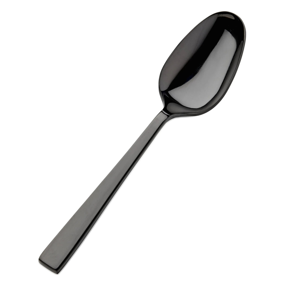 Bon Chef Roman Colored Stainless Steel Teaspoon, Black, 12/Case - 8 3/4" 18/10 Tablespoon Serving Spoon
