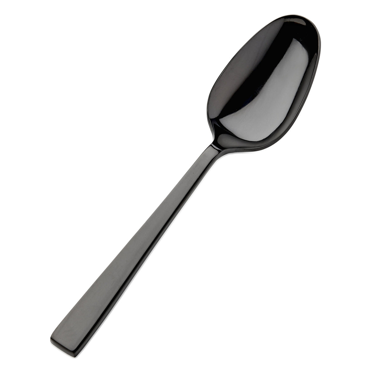 Bon Chef Roman Colored Stainless Steel Teaspoon, Black, 12/Case - 8 3/4" 18/10 Tablespoon Serving Spoon