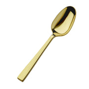 Bon Chef Roman Colored Stainless Steel Teaspoon, Gold, 12/Case - 8 3/4" 18/10 Tablespoon Serving Spoon