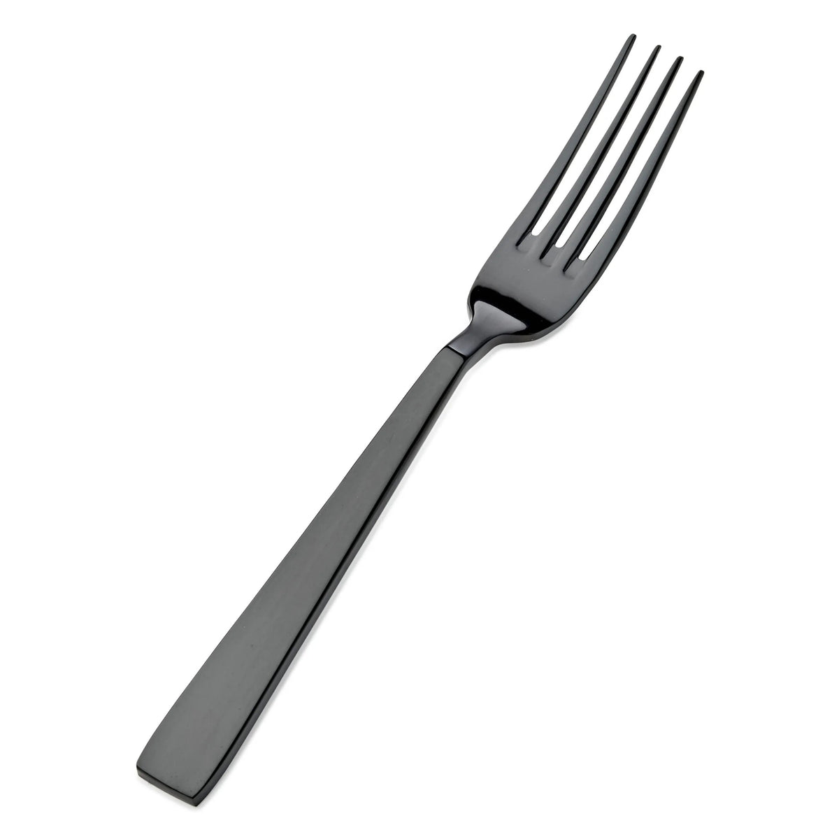 Bon Chef Roman Colored Stainless Steel Teaspoon, Black, 12/Case - 7 1/8" 18/10 Salad Dessert Fork