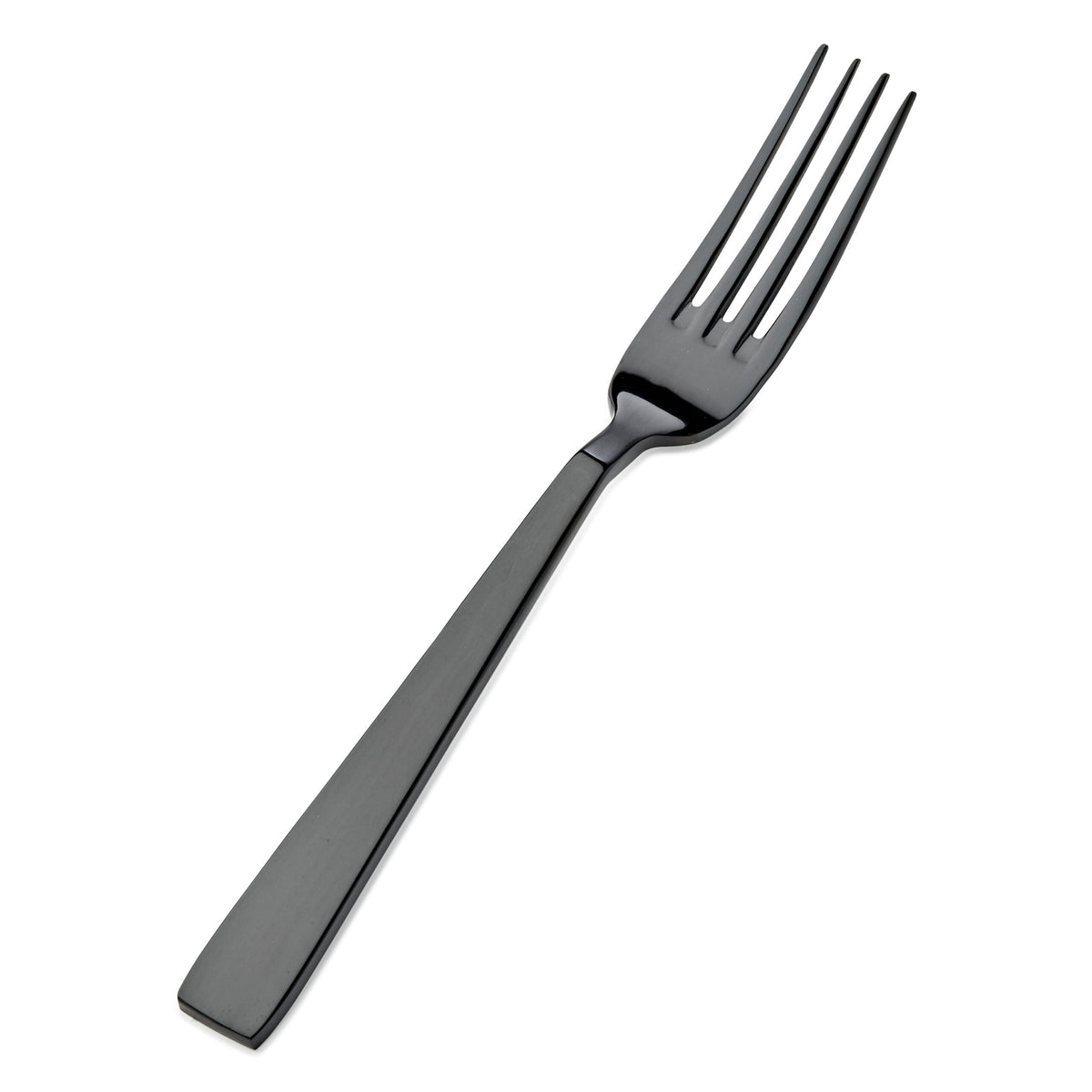 Bon Chef Roman Colored Stainless Steel Teaspoon, Black, 12/Case - 7 1/8" 18/10 Salad Dessert Fork