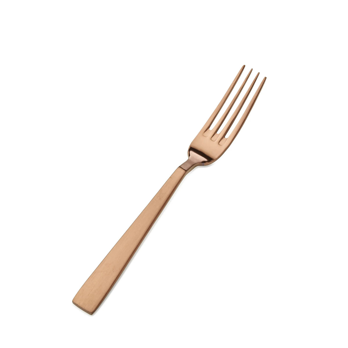 Bon Chef Roman Colored Stainless Steel Teaspoon, Rose Gold, 12/Case - 7 1/8" 18/10 Salad Dessert Fork