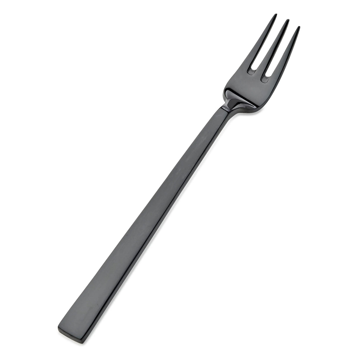 Bon Chef Roman Colored Stainless Steel Teaspoon, Black, 12/Case - 6 1/4" 18/10 Oyster Cocktail Fork