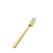 Bon Chef Roman Colored Stainless Steel Teaspoon, Gold, 12/Case - 6 1/4" 18/10 Oyster Cocktail Fork