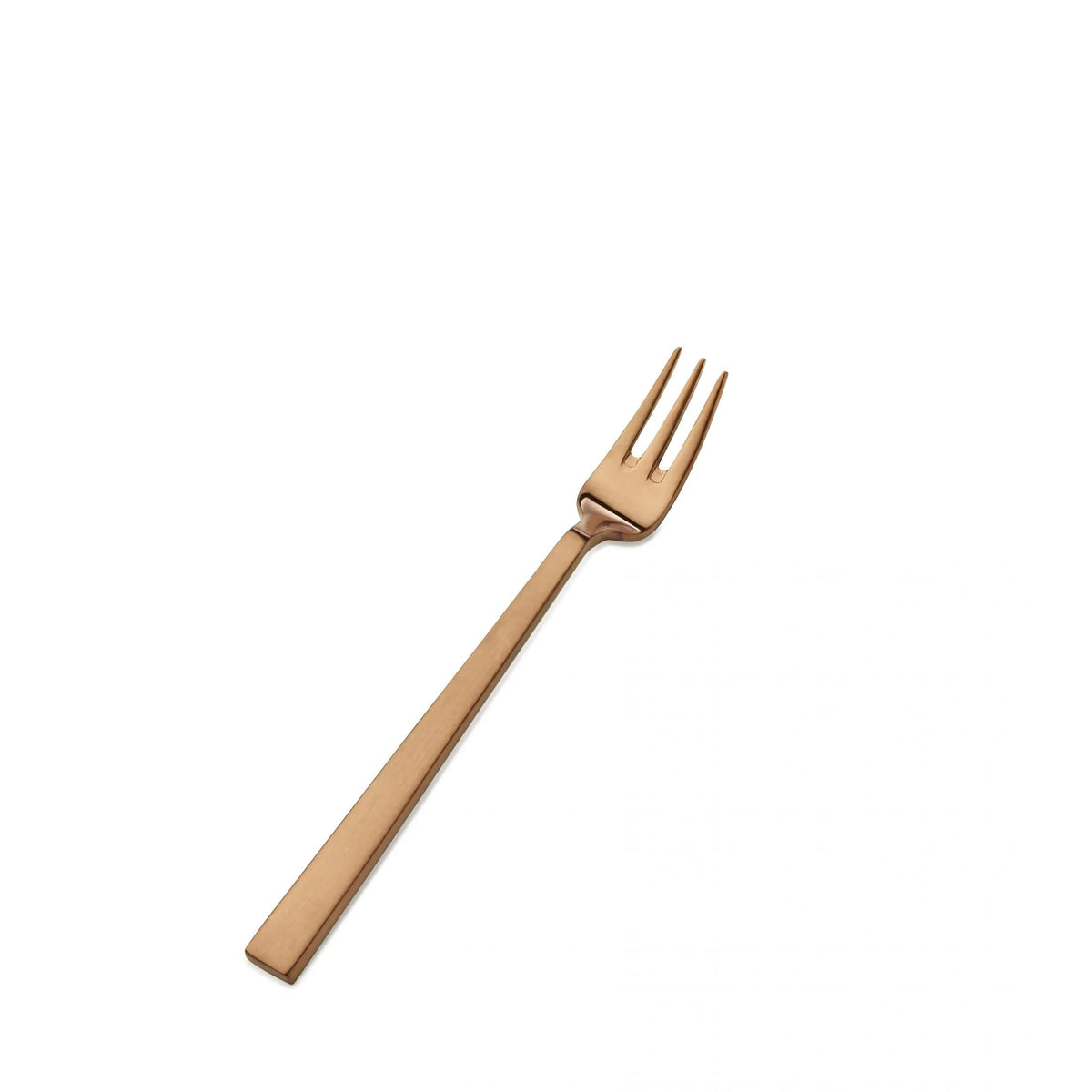 Bon Chef Roman Colored Stainless Steel Teaspoon, Rose Gold, 12/Case - 6 1/4" 18/10 Oyster Cocktail Fork