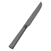Bon Chef Roman Colored Stainless Steel Teaspoon, Black, 12/Case - 9 3/8" 13/0 European Dinner Knife