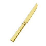 Bon Chef Roman Colored Stainless Steel Teaspoon, Gold, 12/Case - 9 3/8" 13/0 European Dinner Knife