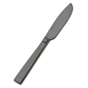 Bon Chef Roman Colored Stainless Steel Teaspoon, Black, 12/Case - 6 7/8" 13/0 Butter Knife