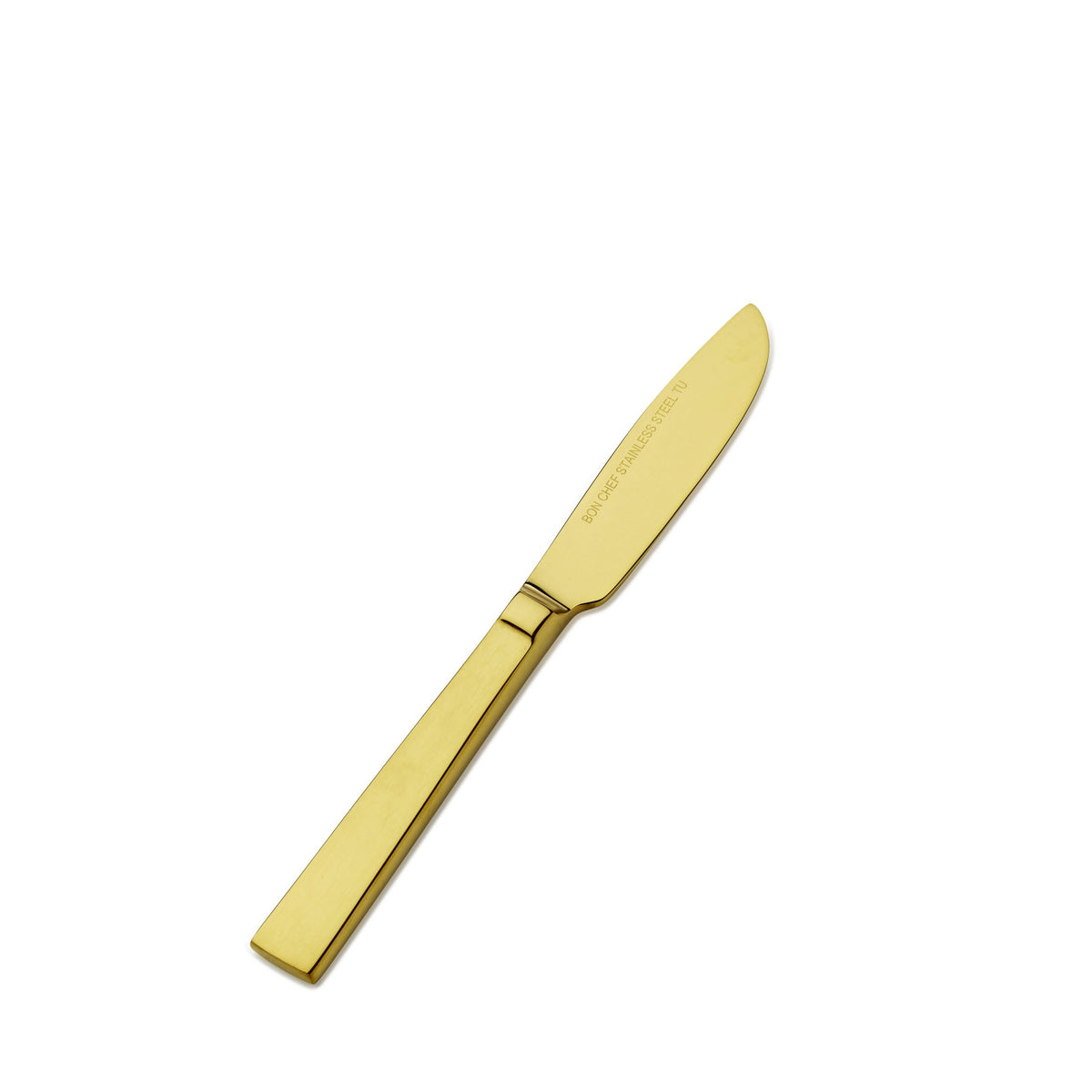 Bon Chef Roman Colored Stainless Steel Teaspoon, Gold, 12/Case - 6 7/8" 13/0 Butter Knife
