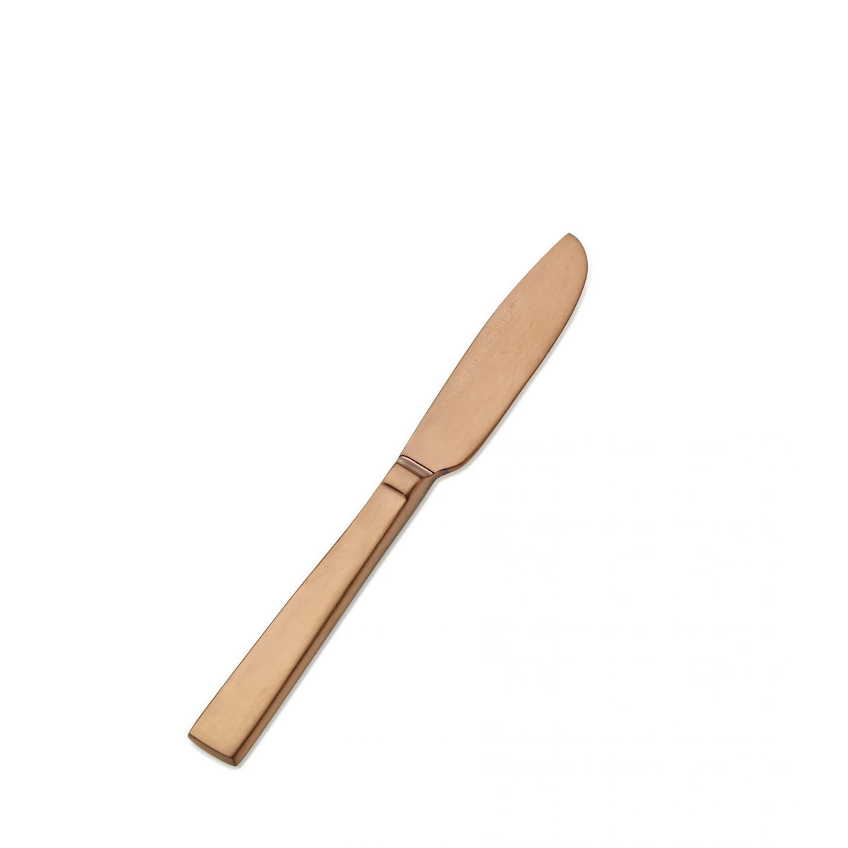 Bon Chef Roman Colored Stainless Steel Teaspoon, Rose Gold, 12/Case - 6 7/8" 13/0 Butter Knife