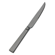 Bon Chef Roman Colored Stainless Steel Teaspoon, Black, 12/Case - 9 1/2" 13/0 Steak Knife