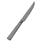 Bon Chef Roman Colored Stainless Steel Teaspoon, Black, 12/Case - 9 1/2" 13/0 Steak Knife