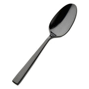 Bon Chef Roman Colored Stainless Steel Teaspoon, Black, 12/Case - 4 1/2" 18/10 Demitasse Spoon